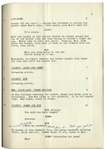 Moe Howard's 25pp. Script Dated November 1952 for The Three Stooges Film ''Goof on the Roof'' -- With Annotations & Signatures in Moe's Hand & Extra 8pp. of Script Revisions & Shot Lists -- Very Good